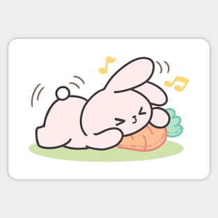 Loppi Tokki, Cute Bunny Happy Snuggle Sticker